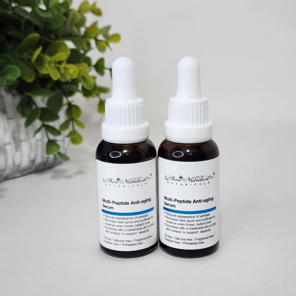Skin Nutrition Botanicals Multi-Peptide Anti-Aging Serum 1 fl oz/30mL - Lot of 2
